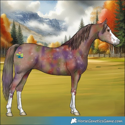 Horse Color:Gray Nacre Chestnut 