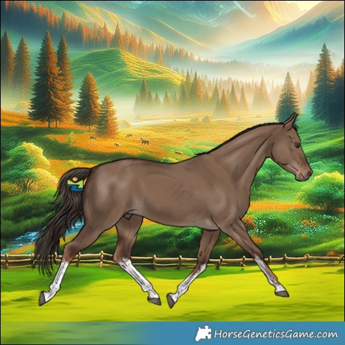 Horse Color:White Spotted Liver Red Dun 
