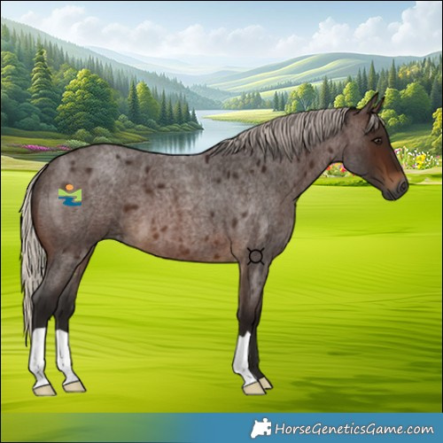 Horse Color:Gray Silver Bay Roan 