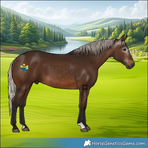 Horse Color:Gray Silver Brown 