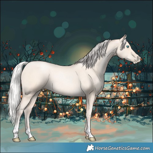 Horse Color:Silver Amber Cream Champagne Pearl 