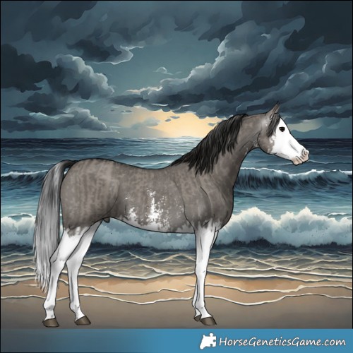 Horse Color:Grullo Sabino Splash  and Gray Grullo Sabino Splash 