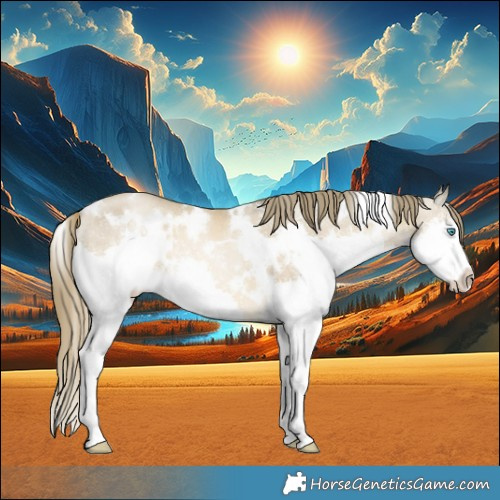 Horse Color:White Spotted Smoky Black Pearl Mushroom Splash 