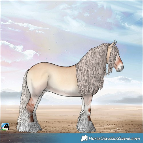 Horse Color:Chocolate Silver Bay Onyx Rabicano
