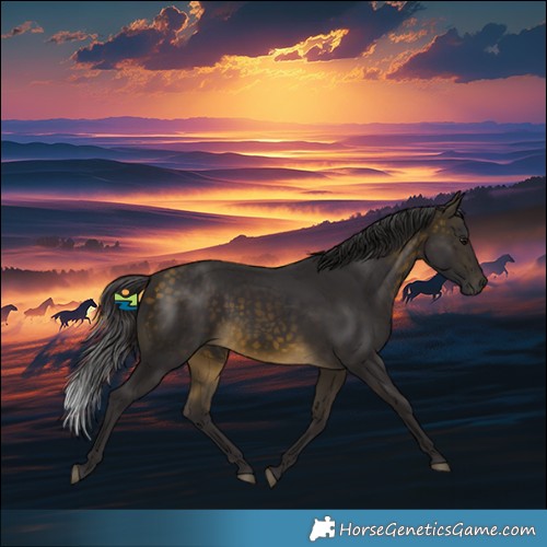 Horse Color:Buckskin Rabicano 