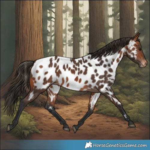 Horse Color:Bay Appaloosa 