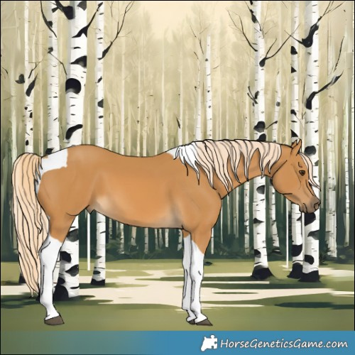Horse Color:Palomino Tobiano 