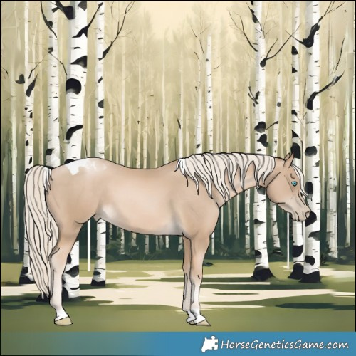 Horse Color:Chocolate Palomino Pearl Tobiano 