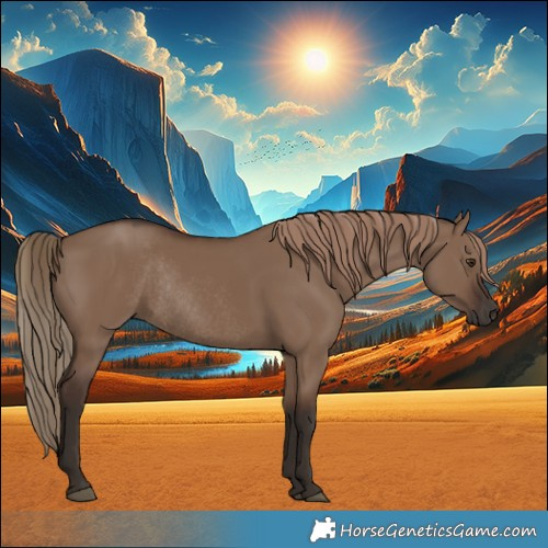 Horse Color:Liver Red Dun Rabicano 