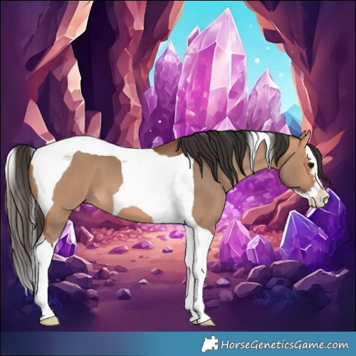 Horse Color:Bay Dun Splash Tobiano 