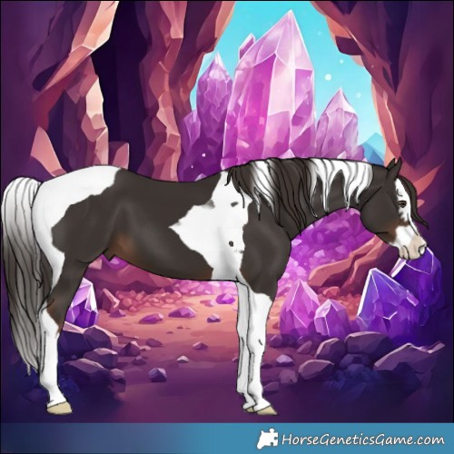 Horse Color:Liver Chestnut Splash Tobiano