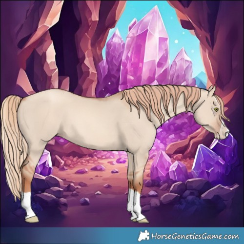 Horse Color:Gold Champagne Dun Splash 