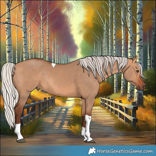 Horse Color:Silver Bay Dun Tobiano Rabicano 