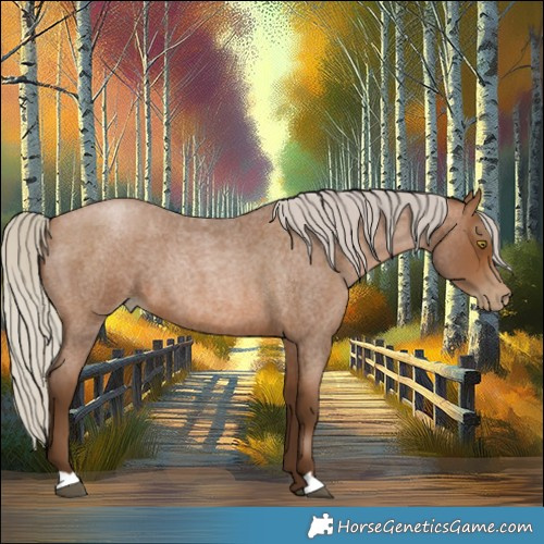 Horse Color:Gray Silver Bay Roan Pearl 