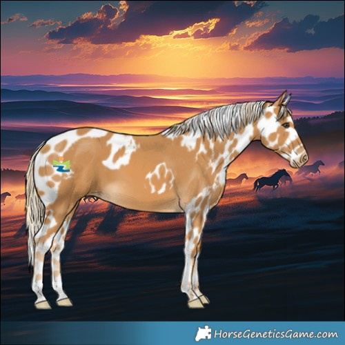 Horse Color:Palomino Skewed LP Spotted 