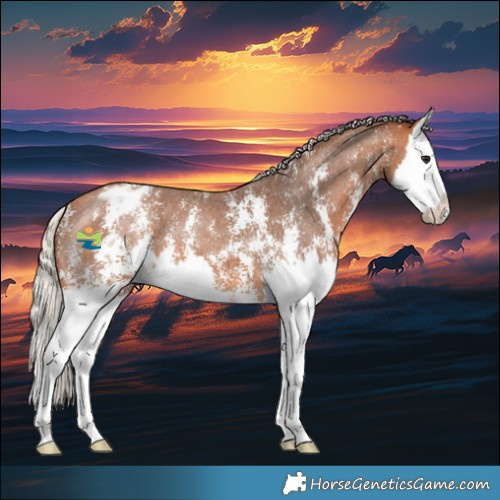 Horse Color:Silver Bay Sabino Splash Appaloosa