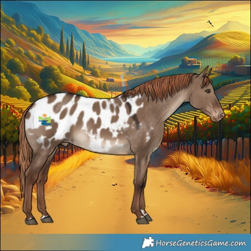 Horse Color:Liver Red Dun Appaloosa 