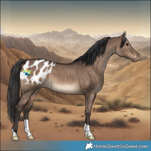 Horse Color:Brown Dun Appaloosa