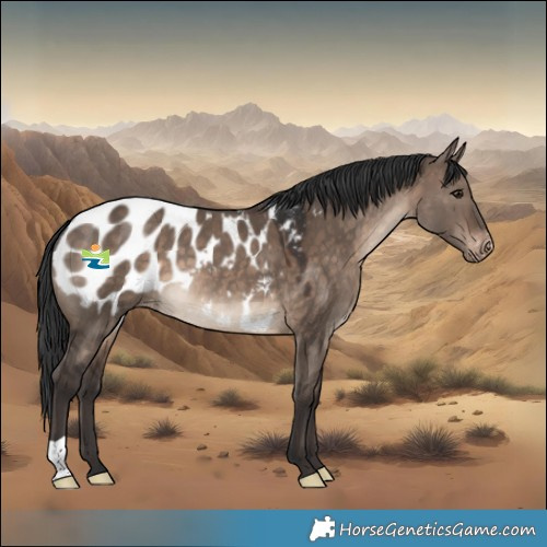 Horse Color:Brown Dun Appaloosa