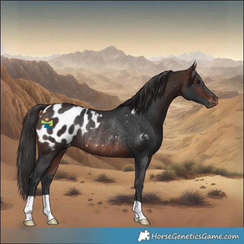 Horse Color:Brown Appaloosa Rabicano
