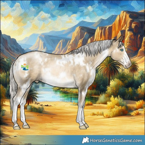 Horse Color:White Spotted Silver Black Snowdrop Pearl Rabicano