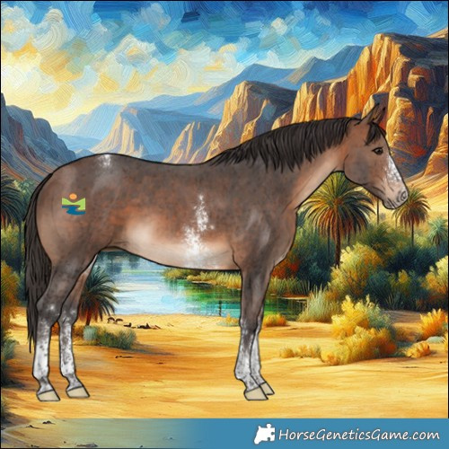 Horse Color:Brown Sabino Tobiano 