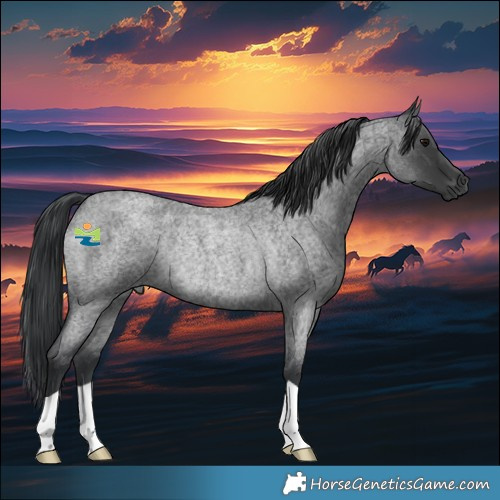 Horse Color:Blue Roan Rabicano