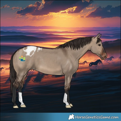 Horse Color:Brown Dun Appaloosa