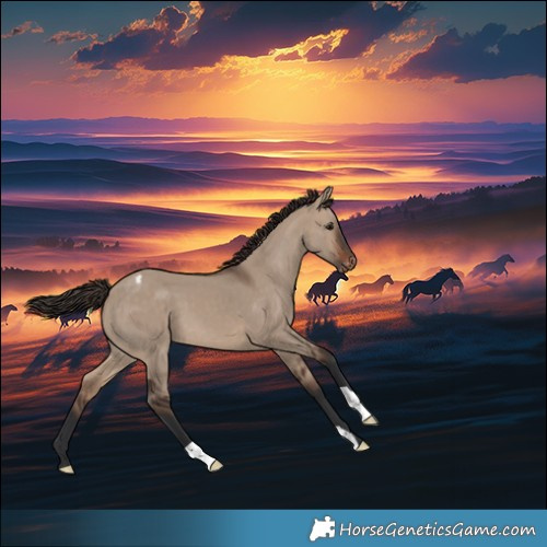 Horse Color:Brown Dun Appaloosa 