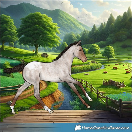 Horse Color:Liver Red Dun Roan Appaloosa