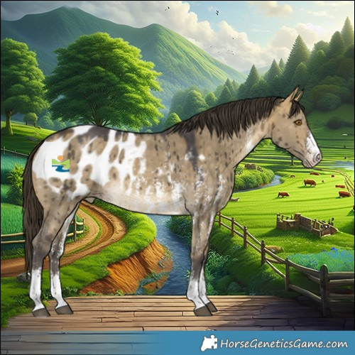 Horse Color:Buckskin Dun Sabino Appaloosa Brindle 