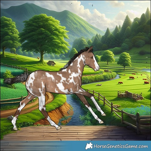 Horse Color:White Spotted Liver Red Dun Appaloosa 