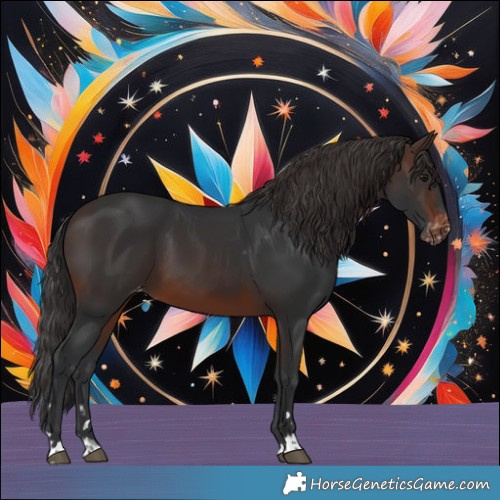 Horse Color:Brown Appaloosa