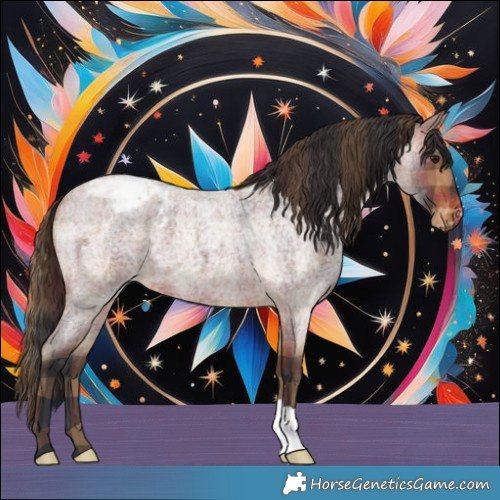 Horse Color:Plaid Brown Roan Varnish