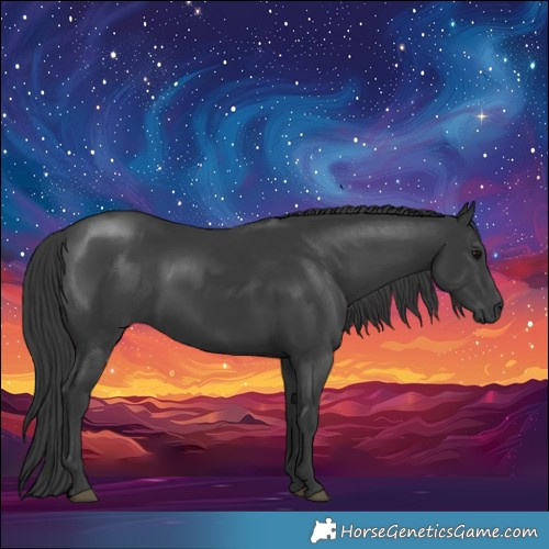 Horse Color:Black 
