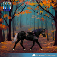 Horse Color:Void Nacre White Spotted Silver Bay 