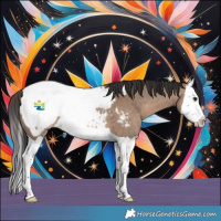 Horse Color:Brown Dun Splash Appaloosa