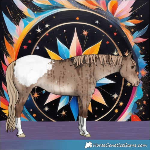 Horse Color:Liver Red Dun Appaloosa Brindle 