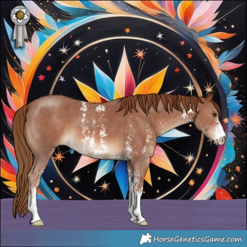 Horse Color:Chestnut Sabino 