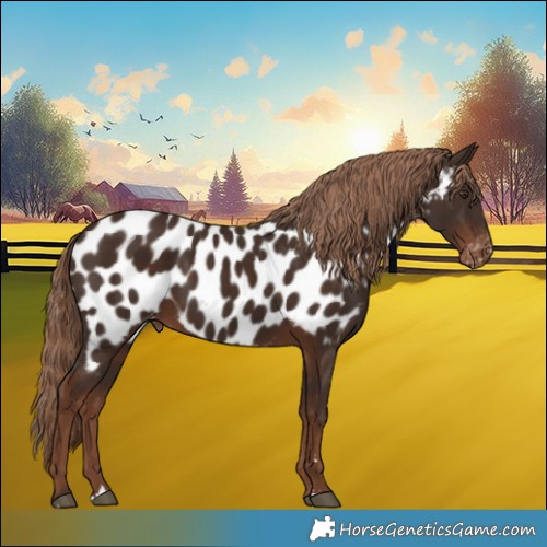 Horse Color:Liver Chestnut Appaloosa