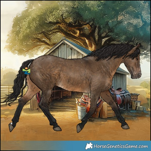 Horse Color:Gray Bay Dun Appaloosa