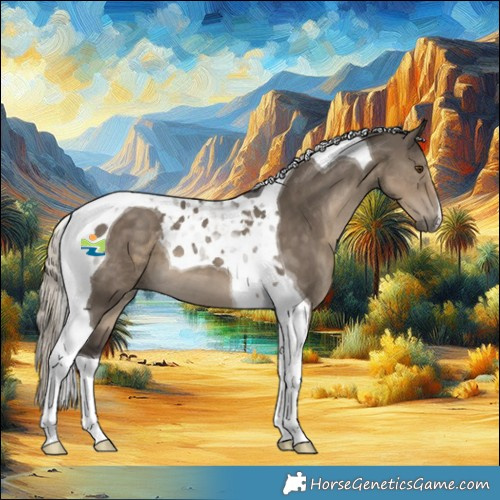 Horse Color:Silver Smoky Grullo Tobiano 