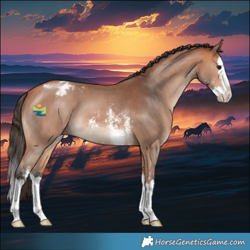 Horse Color:Bay Sabino Splash Appaloosa