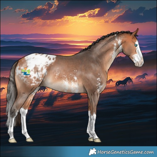 Horse Color:Bay Sabino Splash Appaloosa 