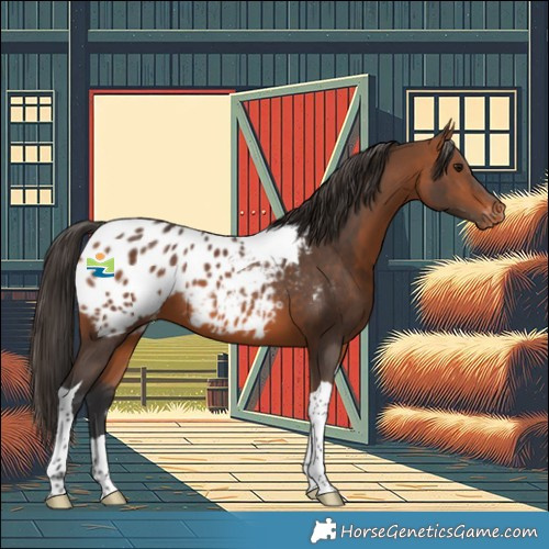 Horse Color:Bay Tobiano Appaloosa