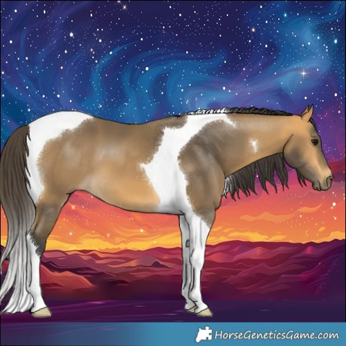Horse Color:Buckskin Tobiano 