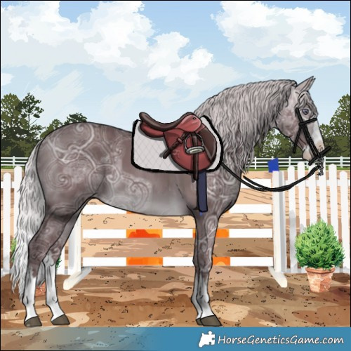 Horse Color:Chocolate Silver Brown Chinchilla Ice Splash 