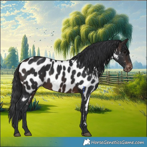 Horse Color:Brown Appaloosa