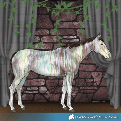 Horse Color:Liver Chestnut Ice Tobiano 