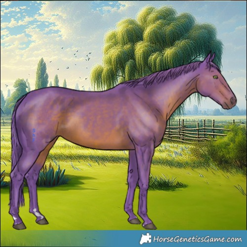 Horse Color:Watercolor Liver Chestnut 